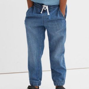 H&M Boys Denim Jogger with Elastic Waist/ Pull string US Size 2T NWT